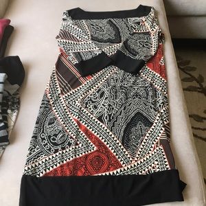 Beautiful printed boatneck dress Size S
